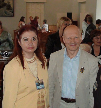 Selma Milhomens e o Dr. Konstantin Korotkov Selma Milhomens e o Dr. Konstantin Korotkov